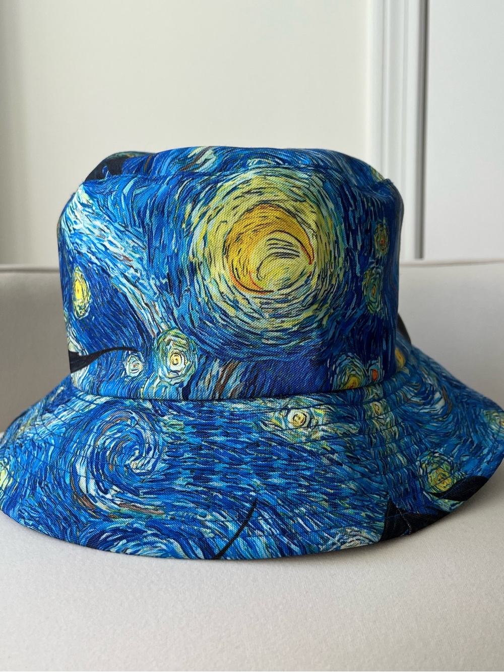 Starry Night Van Gogh Inspired Art Print Blue Bucket Hat L/XL